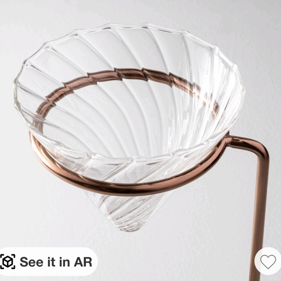 Hearth & Hand Glass & Wood Coffee Pour Over - Picture 3 of 6